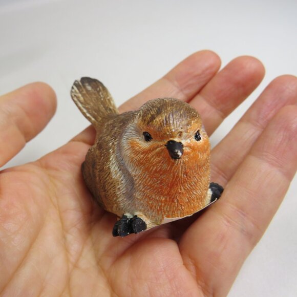 Resin (3) Bird Figurines Brown & Orange (2 are duplicates) - Picture 8 of 13